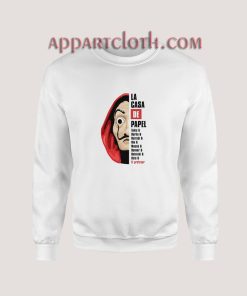 La Casa De Papel Money Heist Sweatshirt
