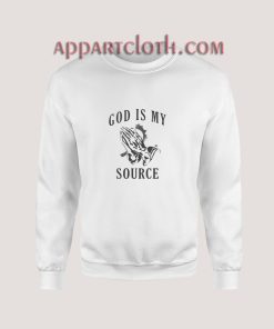 Praying Hands God Is My Source Sweatshirt