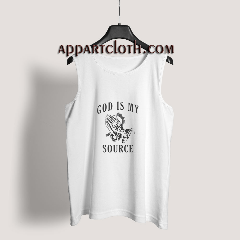 Praying Hands God Is My Source Tank Top