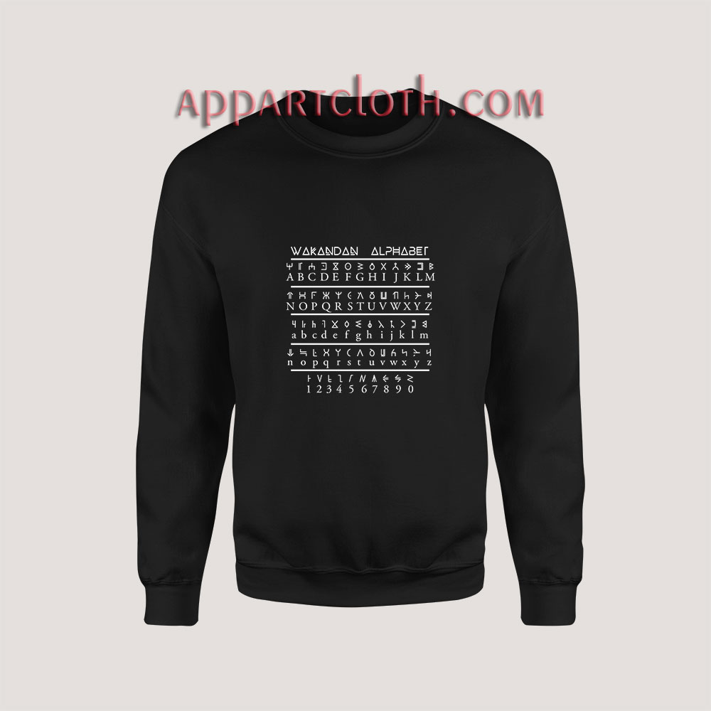 Wakanda Alphabet Sweatshirt
