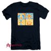 Keith Haring Blue Orange White T-Shirt