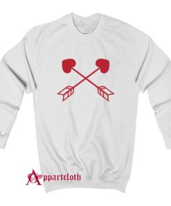 Embroidery Cupidon Arrows Sweatshirt