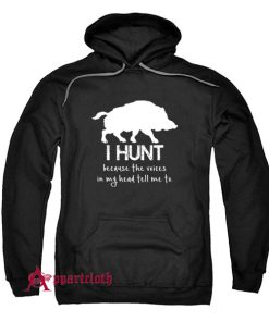 Hunting with wild boar Hoodie