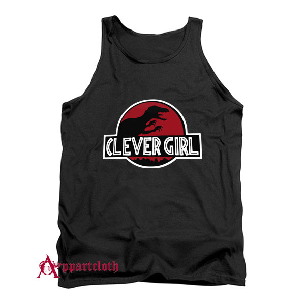 Clever Girl Velociraptor Dinosaur Parody Tank Top