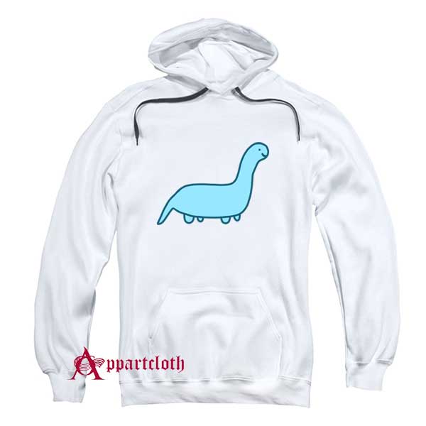 Cute Blue Dino Hoodie
