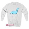 Cute Blue Dino Sweatshirt