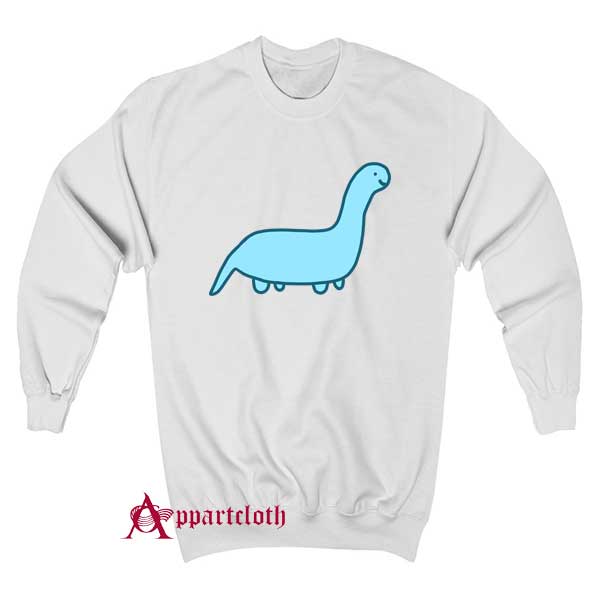 Cute Blue Dino Sweatshirt