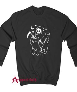 Death Rides A Black Cat Sweatshirt