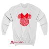 Disney Minnie Mouse Icon Filled with Hearts Sweatshirt