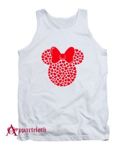 Disney Minnie Mouse Icon Filled with Hearts Tank Top