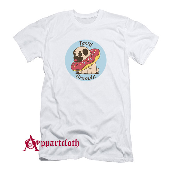 Pug Doughnut Tasty Groovin T-Shirt