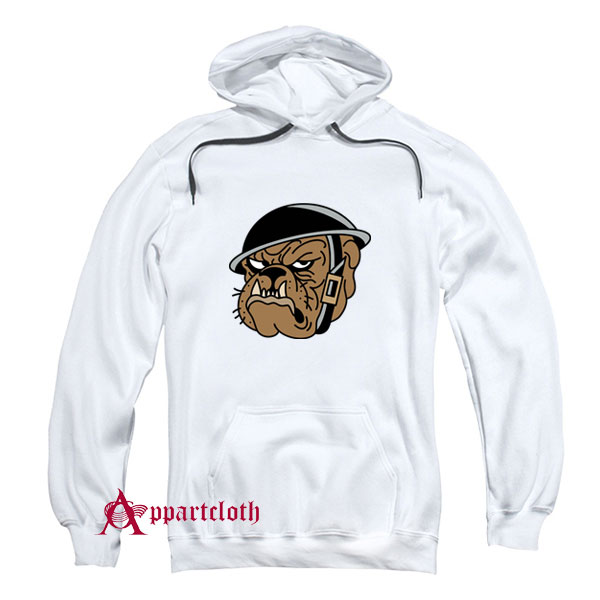 Angry Military Bulldog Hoodie