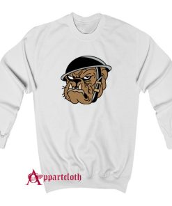 Angry Military Bulldog Sweatshirt