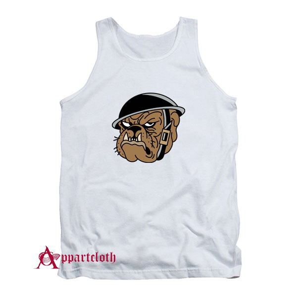 Angry Military Bulldog Tank Top