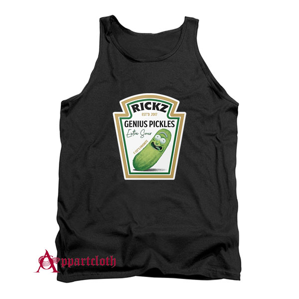 Rickz Genius Pickles Heinz Rick and Morty Tank Top