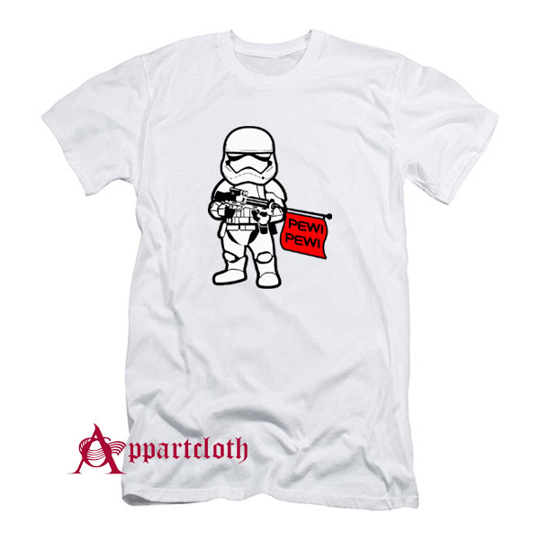 Camiseta Infantil 'Pew Pew' Con Diseño De Láser - 100% Algodón, Corte Regular, Certificado Öko-Tex