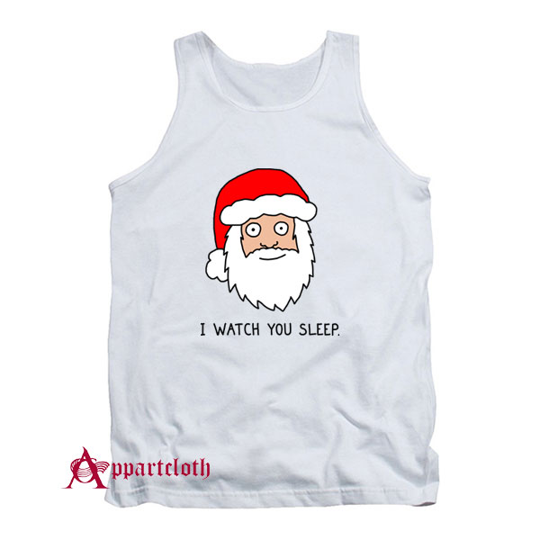 Creepy Santa I Watch You Sleep Tank Top