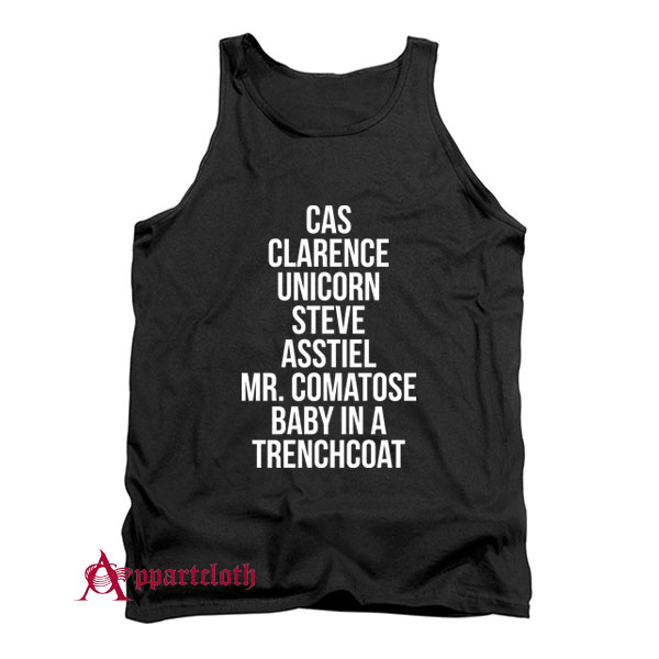 Castiel Supernatural Nicknames Tank Top