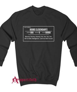 Legendary Boobs Video Game Sweatshirt