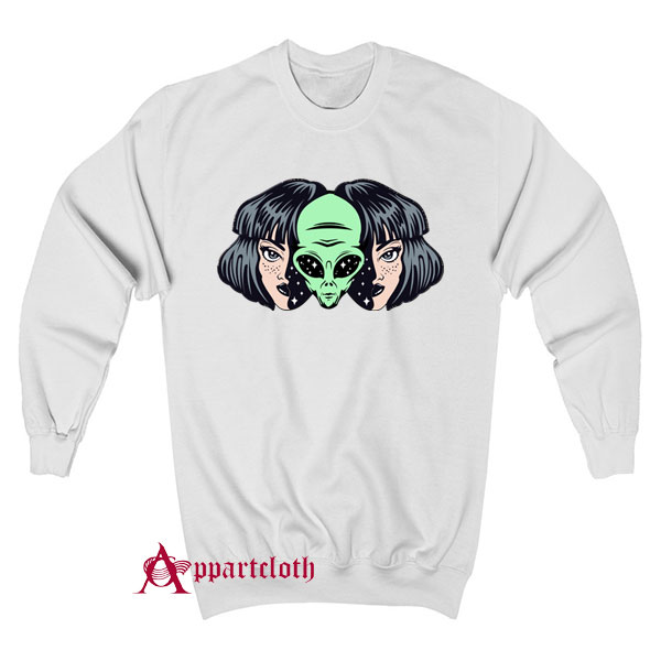 Alien Inside Human Girl Sweatshirt