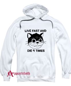 Live Fast And Die 9 Times Ringer Hoodie