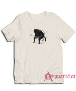 Black Cat Smoking Shit Happens T-Shirt