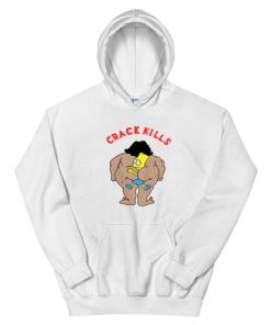 Crack Kills Bart Simpson Vintage Hoodie