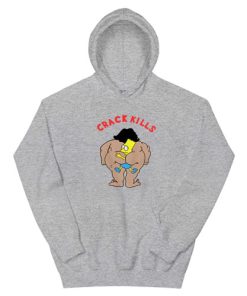 Crack Kills Bart Simpson Vintage Hoodie