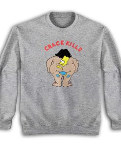 Crack Kills Bart Simpson Vintage Sweatshirt