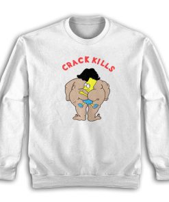 Crack Kills Bart Simpson Vintage Sweatshirt
