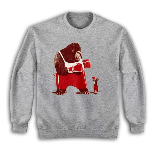Gorilla Boxing Kangaroo Sweatshirt