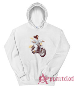 Jesus Riding Motorcycle Hoodie