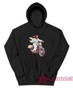 Jesus Riding Motorcycle Hoodie