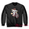 Jesus Riding Motorcycle Sweatshirt