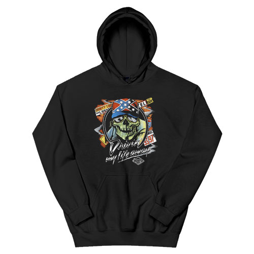 Skull Driving My Life Away Movie Thelma and Louise Hoodie