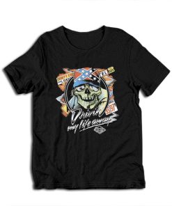 Skull Driving My Life Away Movie Thelma and Louise T-Shirt