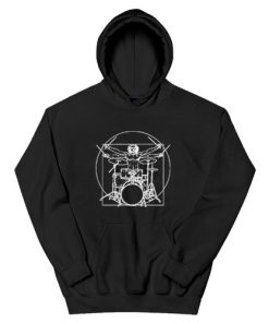 Da Vinci Vitruvian Man Drummer Hoodie