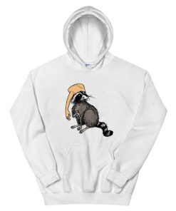 Raccoon Wearing Human Arm Hat Hoodie