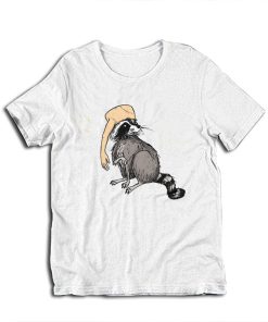 Raccoon Wearing Human Arm Hat T-Shirt