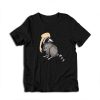 Raccoon Wearing Human Arm Hat T-Shirt