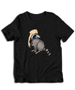 Raccoon Wearing Human Arm Hat T-Shirt