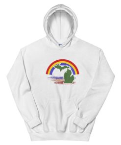 Rainbow Michigan Vintage Hoodie