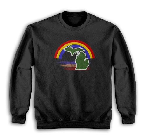 Rainbow Michigan Vintage Sweatshirt