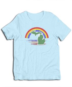 Rainbow Michigan Vintage T-Shirt