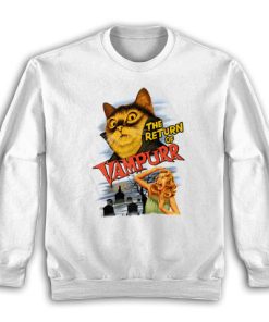 The Return of Vampurr Cat Halloween Vampire Sweatshirt