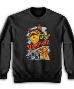 The Return of Vampurr Cat Halloween Vampire Sweatshirt