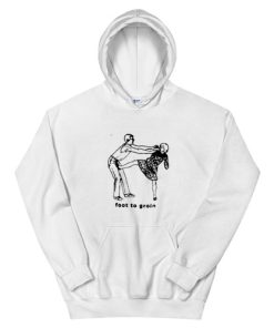 Foot to Groin Funny Hoodie
