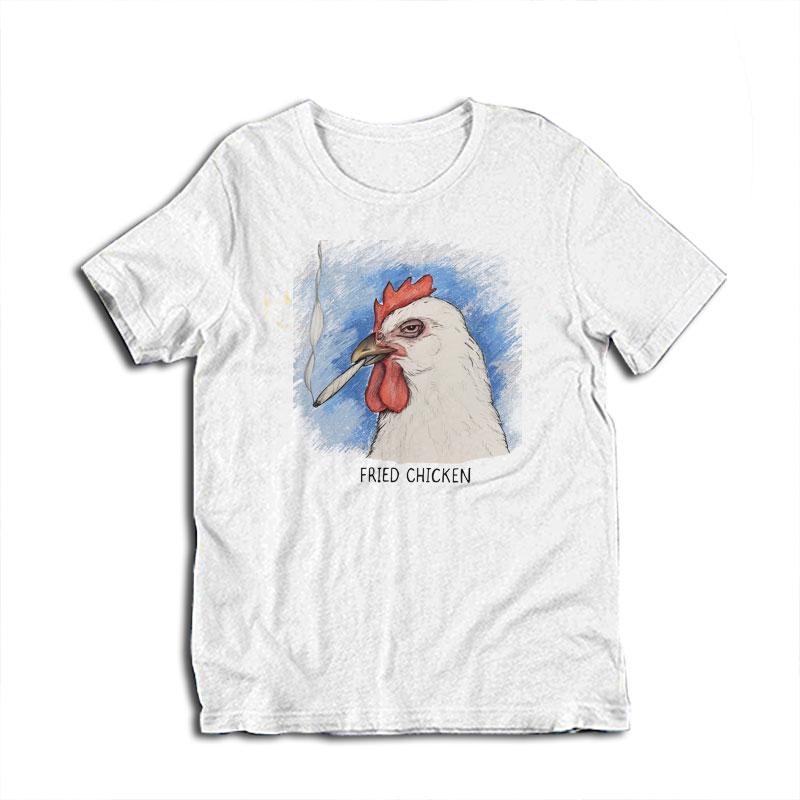 Fried Chicken Smoking Weed T-Shirt