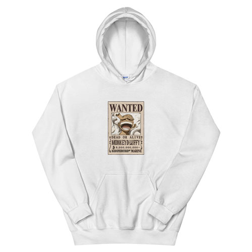 One Piece Monkey D Luffy Wanted Poster Hoodie