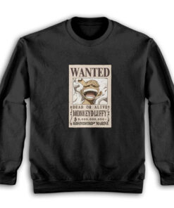 One Piece Monkey D Luffy Wanted Poster Sweatshirt